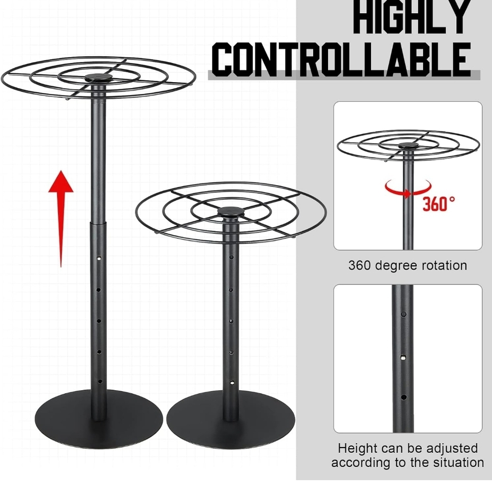 Adjustable Black Metal Display Stand